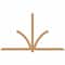 Ekena Millwork Redmond Smooth Timber Gable Bracket, Western Red Cedar, 96"W x 56"H x 1 1/2"D x 3 1/2"F, 14/12 Pitch GBW096X56X0204RED00SWR - alternate 1
